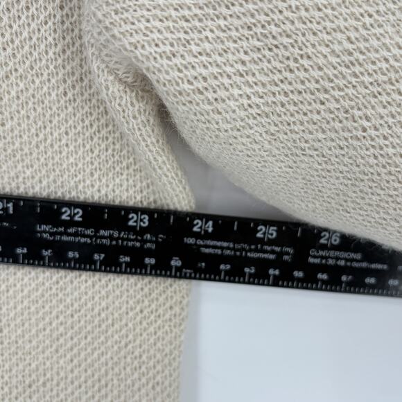 Womens Alpaca Open Front Cardigan Large MonRepos Sweater Boho Grandpacore - Picture 4 of 5